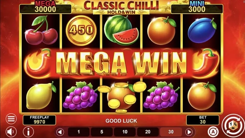 Classic Chilli Hold & Win - მომგებიანი კომბინაცია 243 გზით