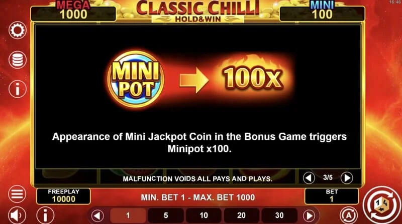Classic Chilli Hold & Win - Hold & Win რაუნდის გაშვება